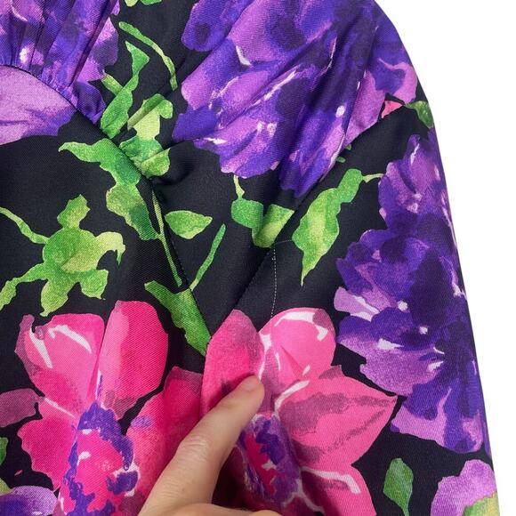 ZARA Floral Satin Midi Dress Size S - Bloggers Favourite, Trending - Picture 6 of 11